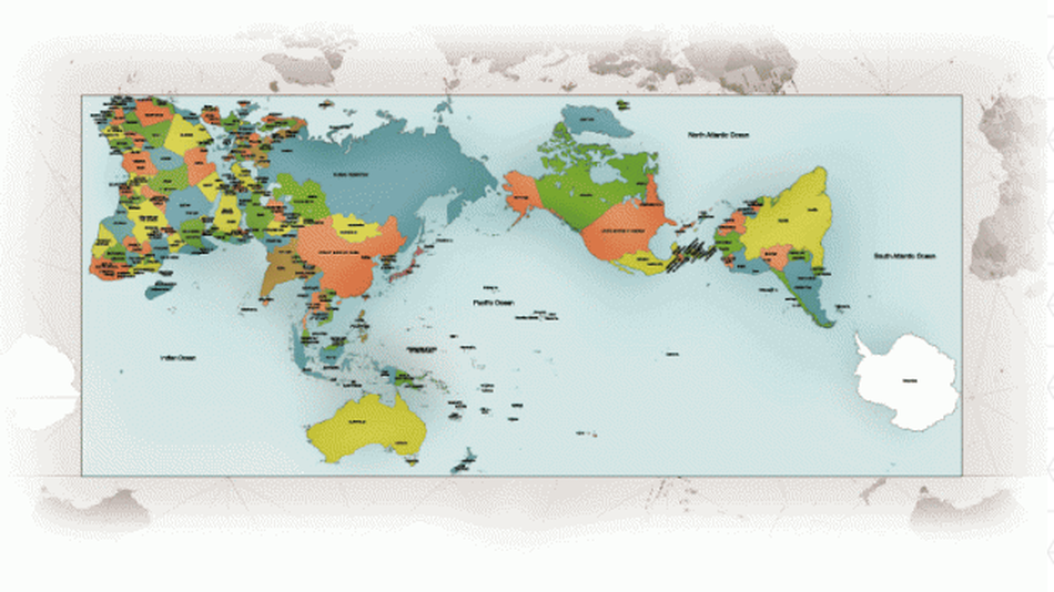 Look at this map: The world is