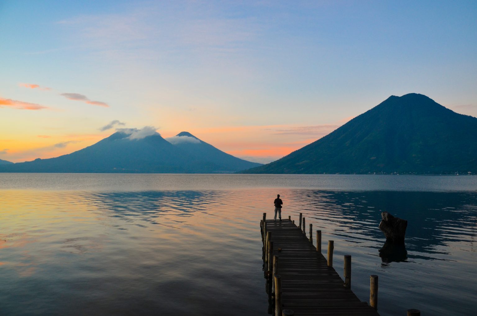 Observing,the,incredible,beautiful,sunrise,at,lake,atitlan,in,guatemala 