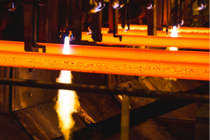 Industrial torching of steel billets