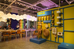 Ikea store showcasing furniture