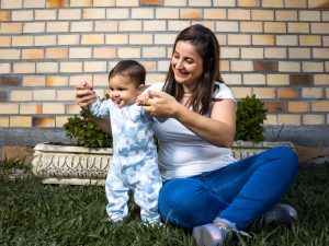 Happy Mom and Baby