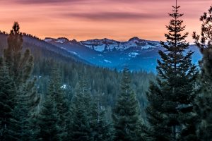 Sunset in the Sierra Nevadas