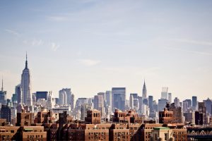 New York skyline as seen from Brooklyn